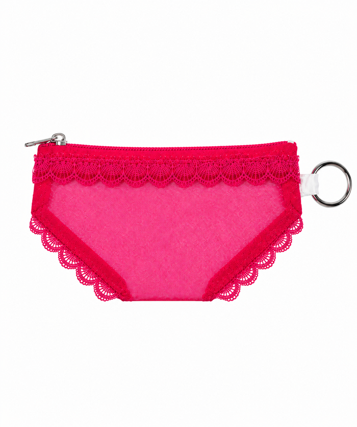 Scalloped Lace Zip Pouch