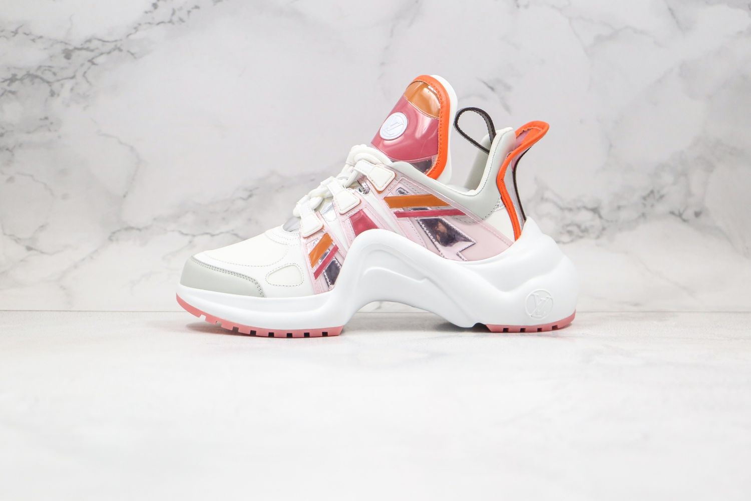 (WMNS) LOUIS VUITTON LV Archlight Sports Shoes White/Orange