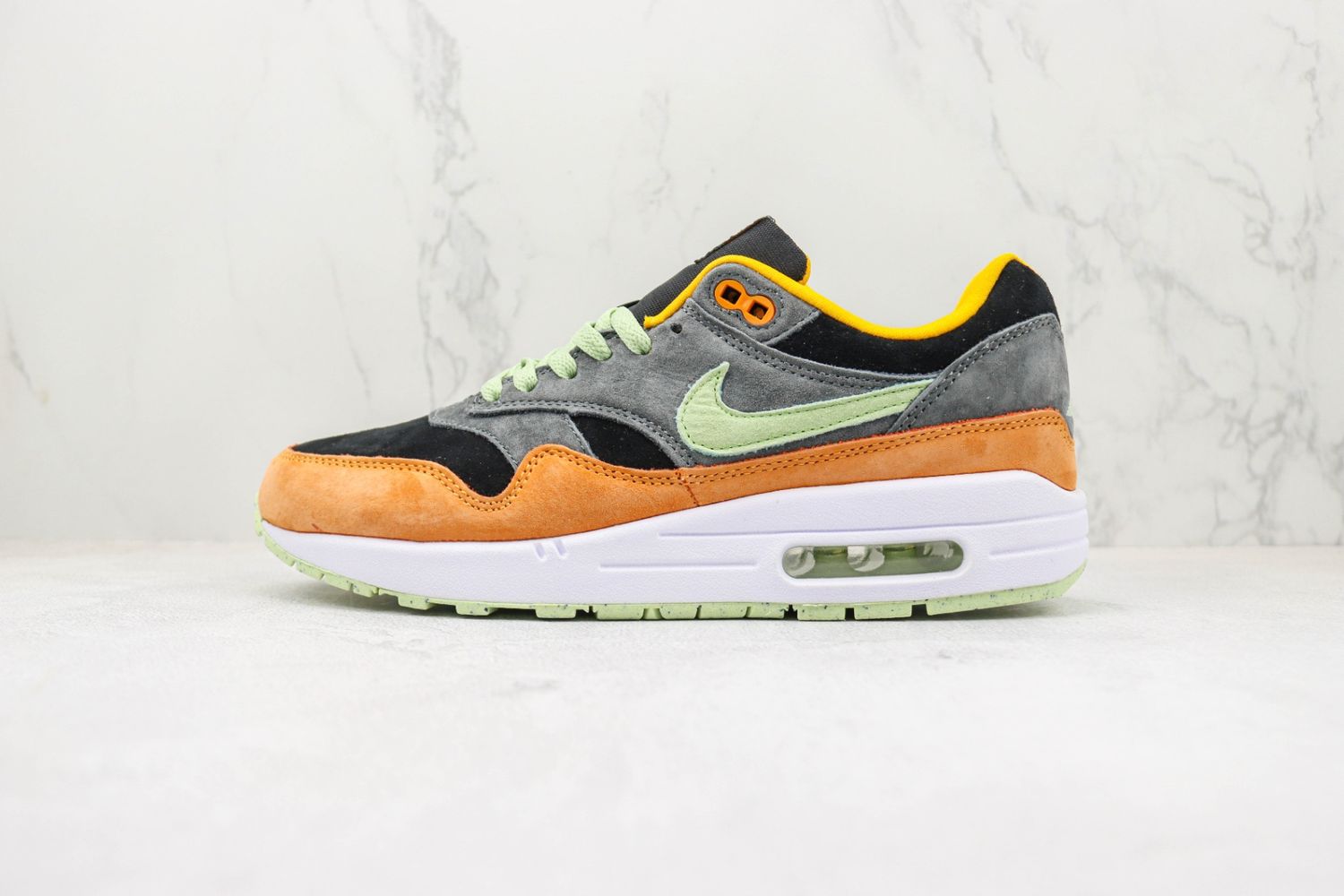Nike Air Max 1 Ugly Duckling Anthracite Honeydew Black Kumquat 