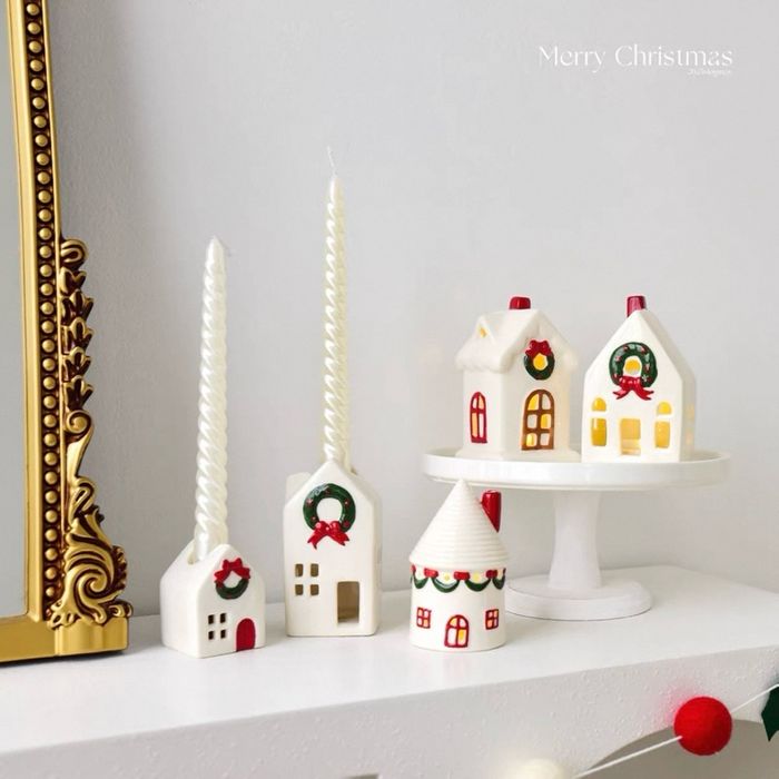 Лед гэрэлтэй шаазан байшин