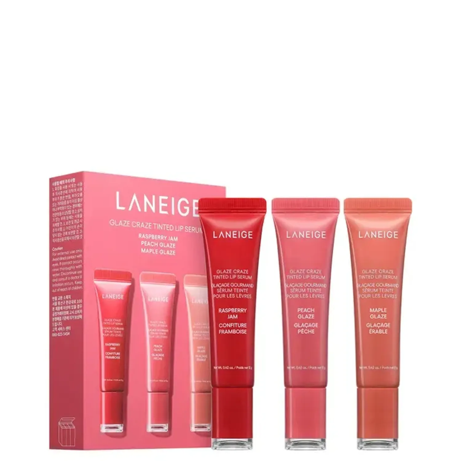 LANEIGE Glaze Craze Tinted Lip Serum Set