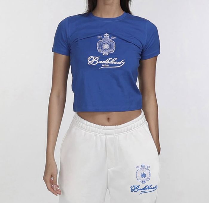 Classic Emblem Baby Tee - Blue