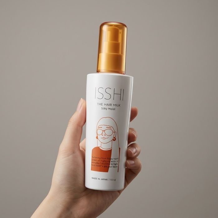 ISSHI үсний сүүн тос 111 г, торгомсог чийгшүүлэгч (The Hair Milk Silky Moist)