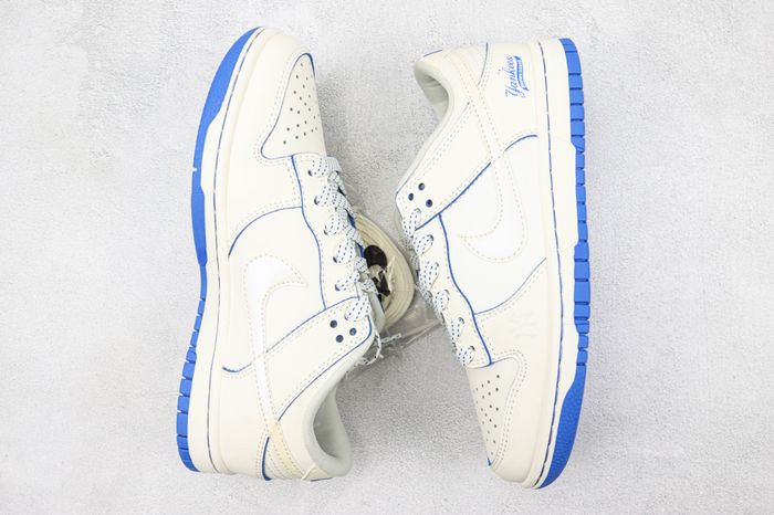 Nike SB Dunk Low MLB Pearlescent White Navy Blue 