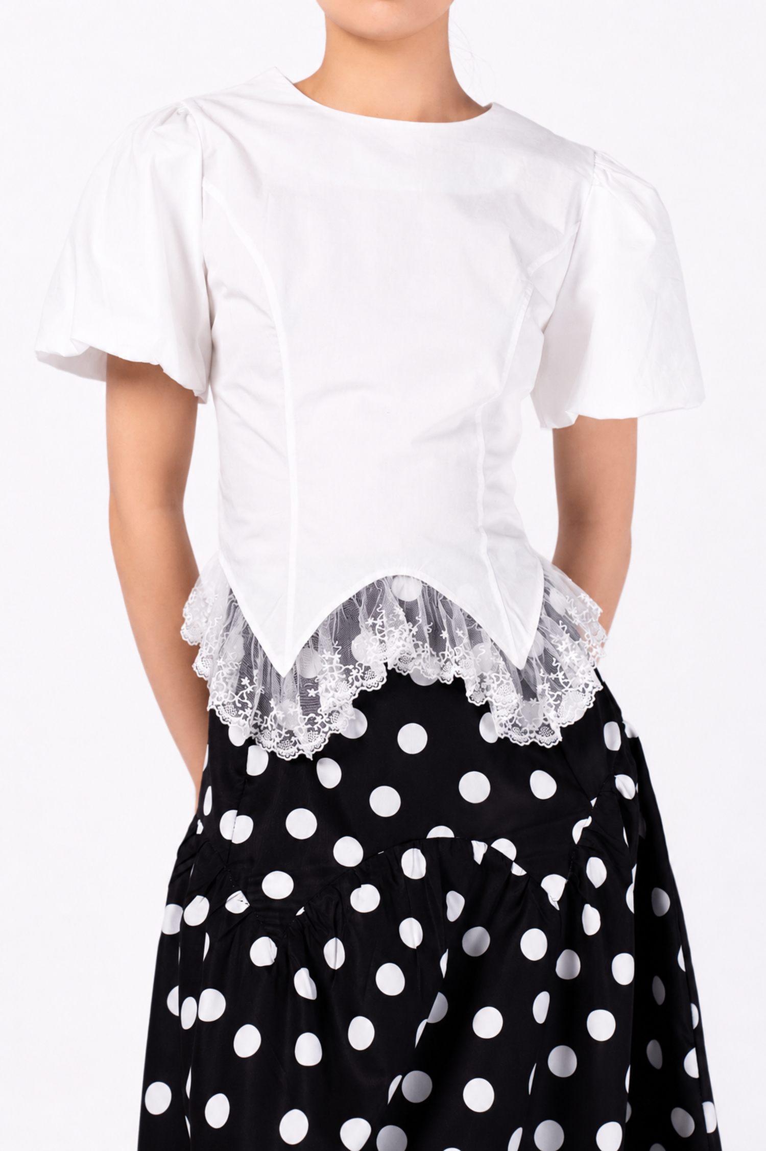 Tie blouse