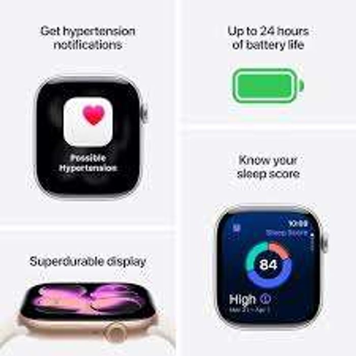 Apple Watch Series 11 GPS 42mm Aluminium Case with Light Blush Sport Band