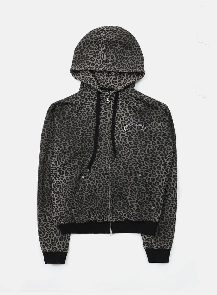 Viper Logo Hoodie - Black Leopard