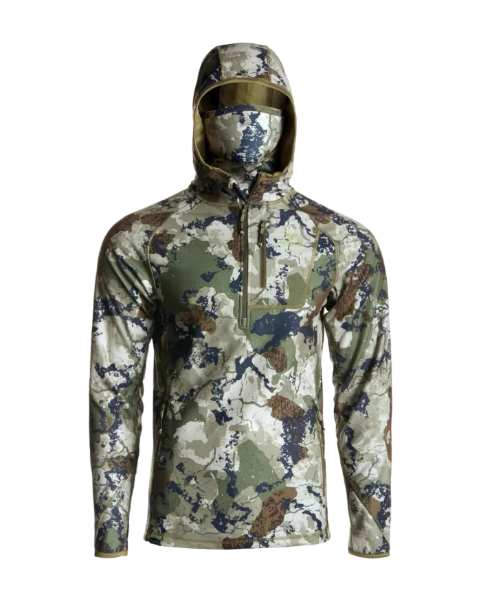 KINGS CAMO - 1/2 ZIP HOODIE W/FACE MASK