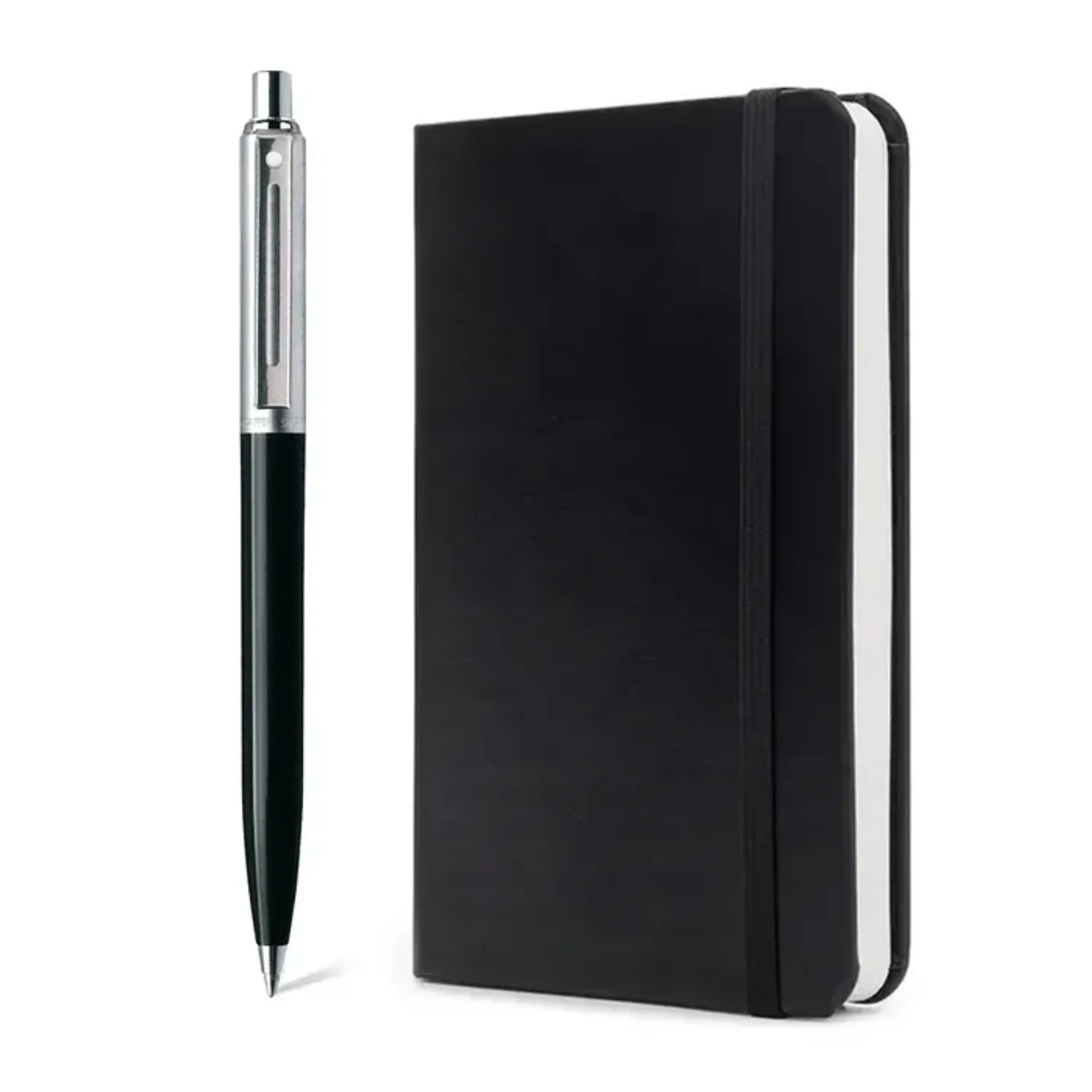 PEN SHEAFFER G2321151-5  SENTINEL HANGSELL - BLACK WITH CHROME TRIM BP WITH A5 NOTEBOOK 