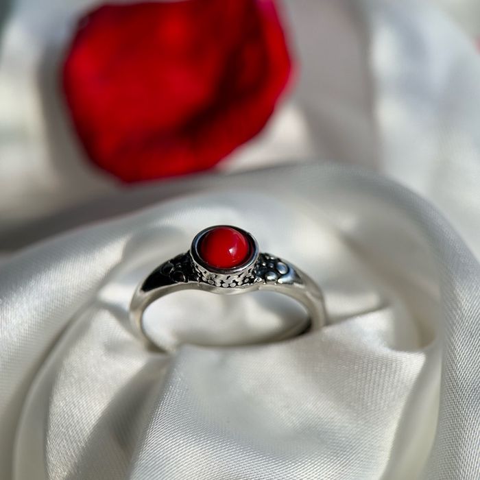 Red Jasper Silver Ring | Бөгж