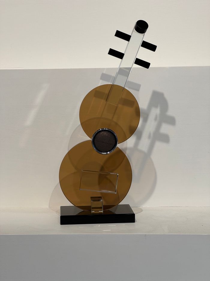 Guitar Glass Sculpture