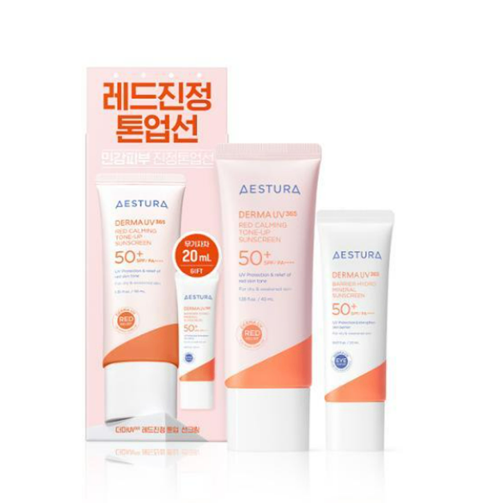 AESTURA Derma UV365 Red Calming Tone-up Sunscreen SPF50+ PA++++ 