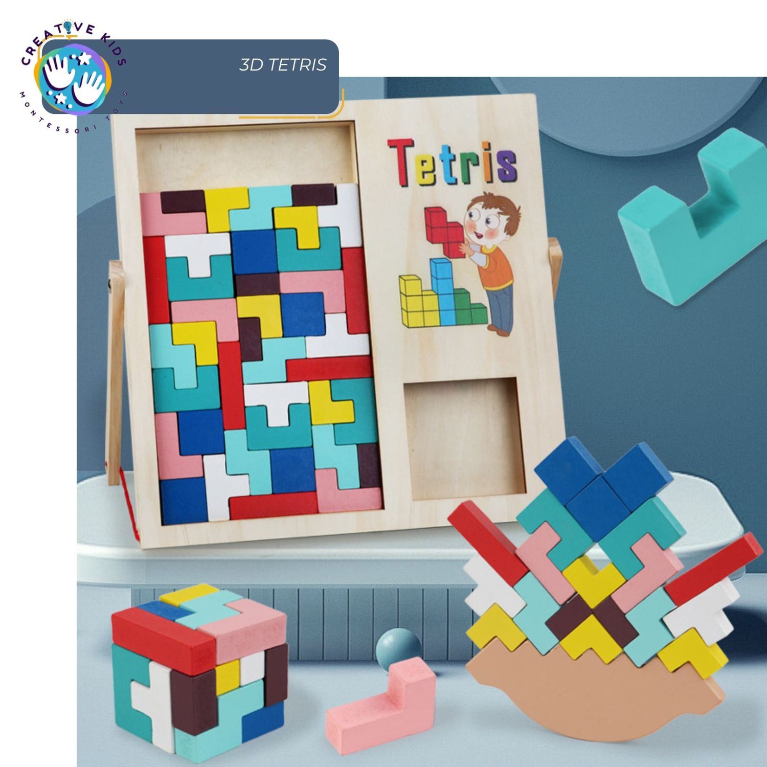 3d tetris puzzle