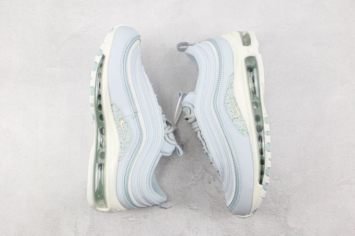 Nike Air Max 97 Aura Light Blue Reflective Camo Metallic Silver