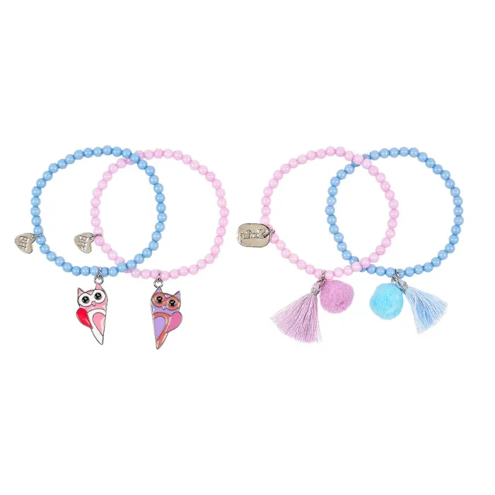 Giftpack BFF Phine lilac, 4 bracelets 