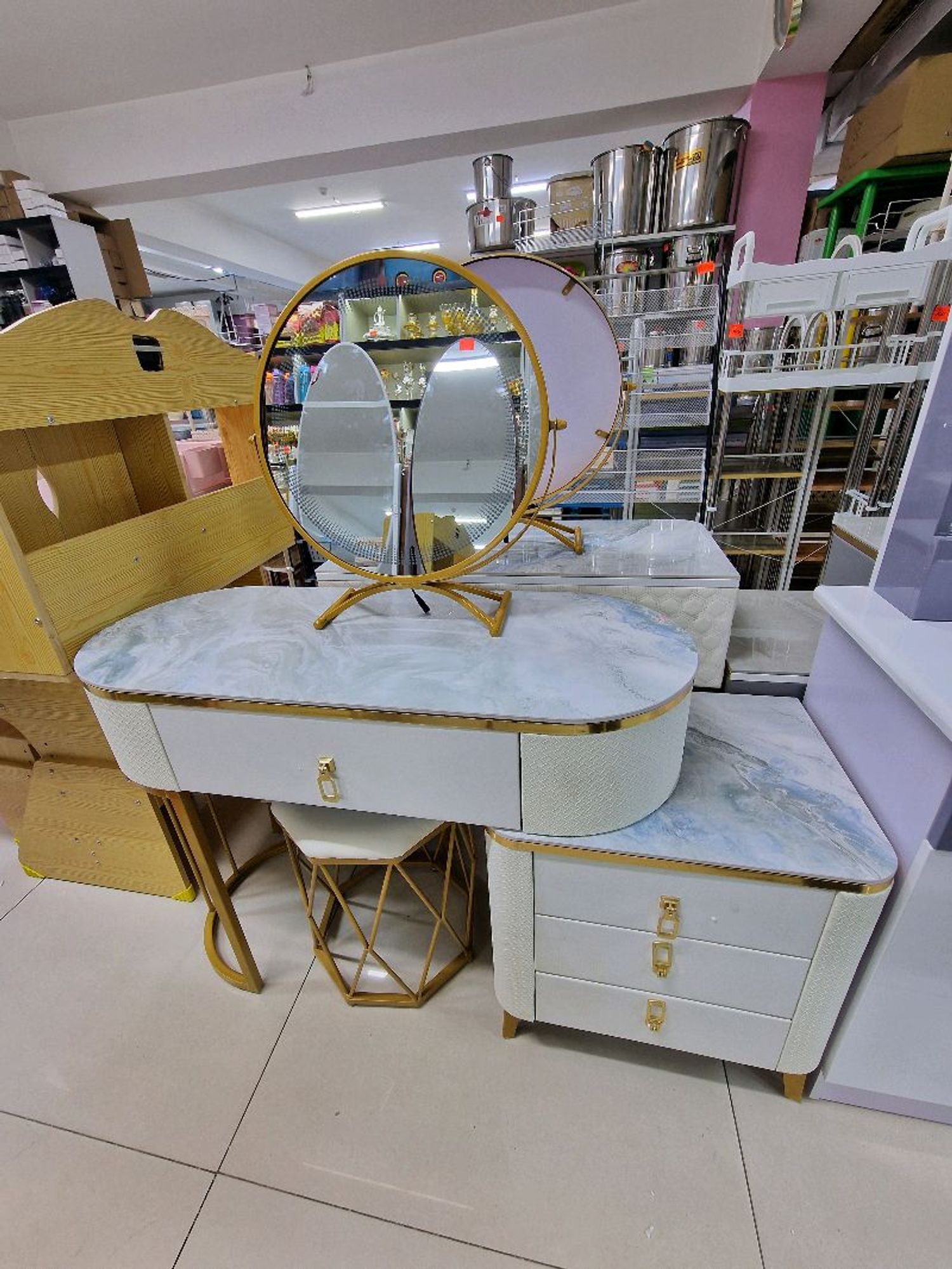 Шинэ загварын гоо сайхны ширээ, сандал