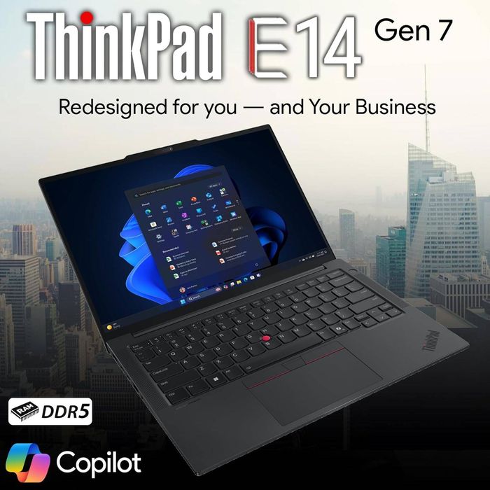 Lenovo Thinkpad E14 14" WUXGA Display AMD Ryzen 7-250, 16GB DDR5 RAM, 512GB SSD Laptop
