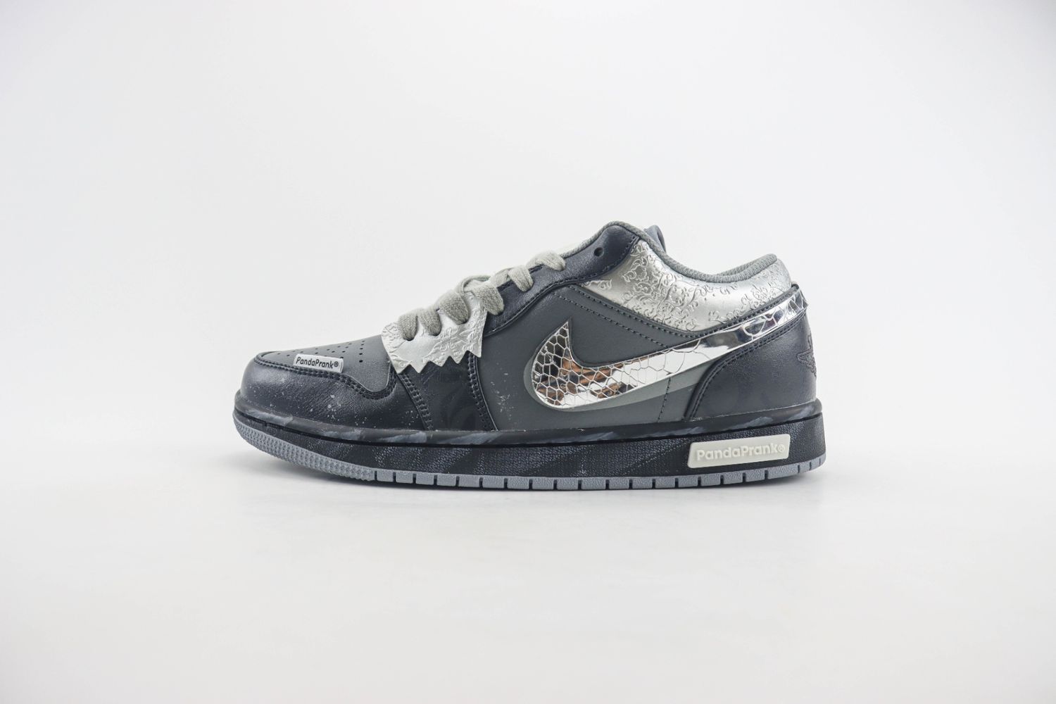 Gray Pattern - Unisex Jordan 1 Low Custom