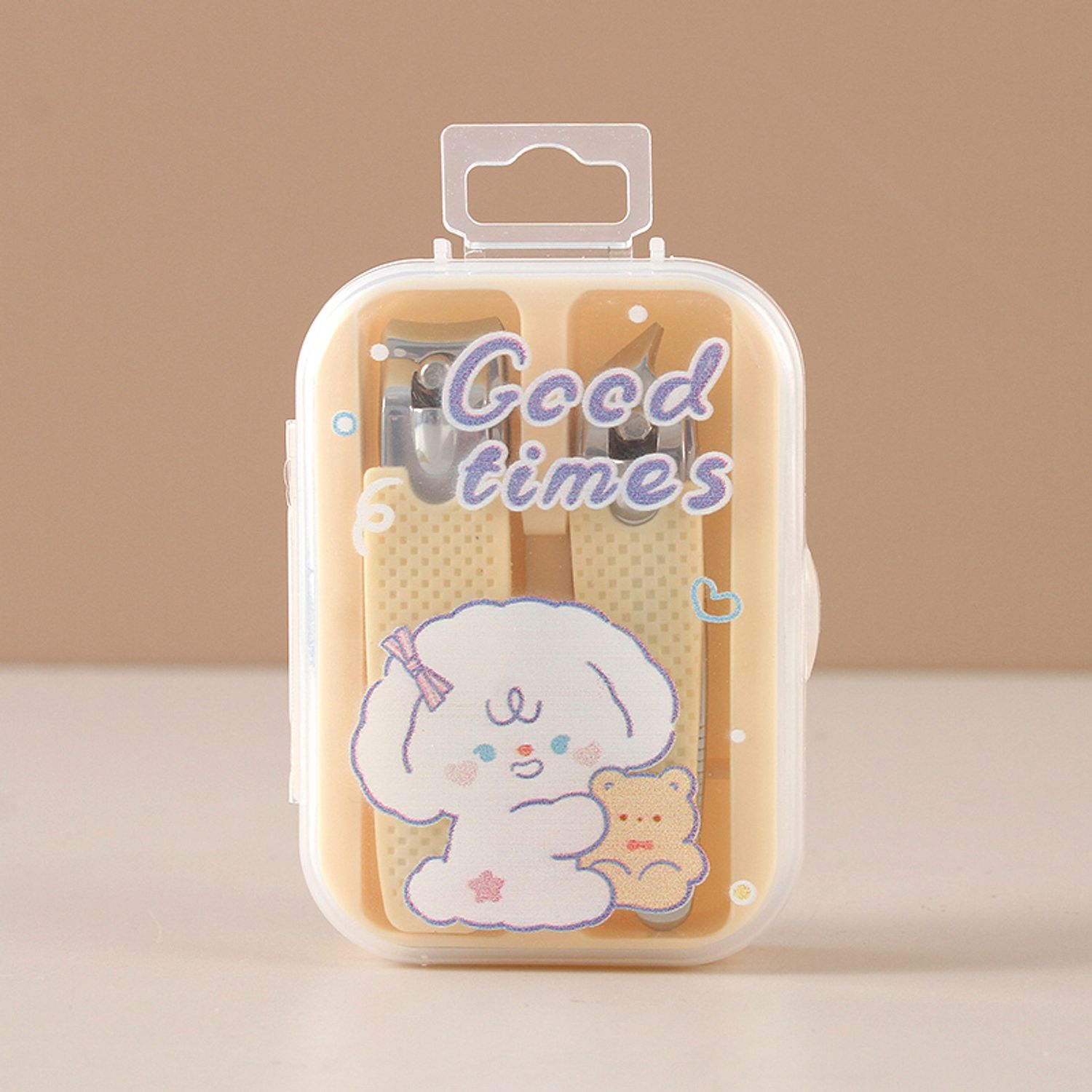 Yellow Teddy and Bear Nail Clippers Set