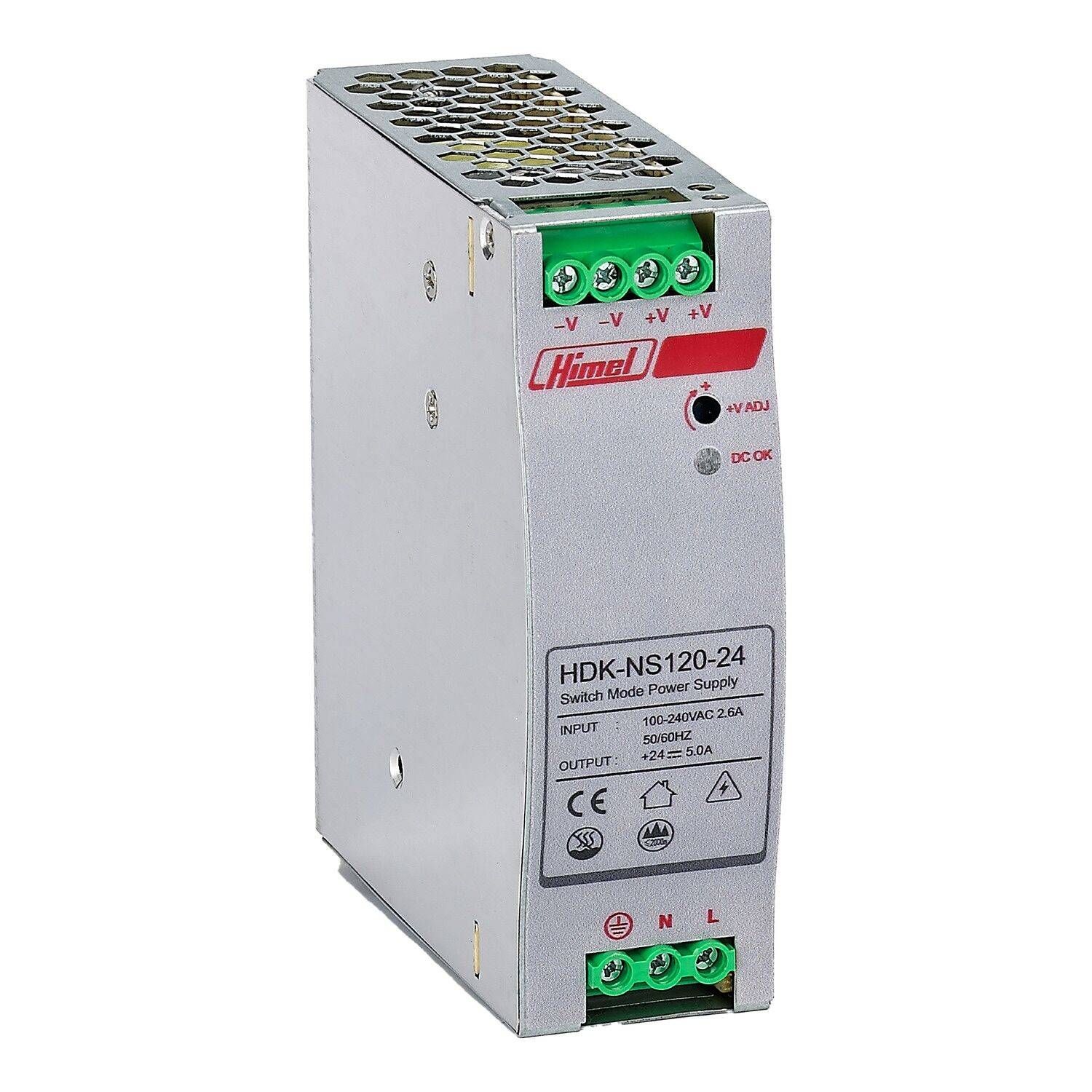 HDK, DIN RAIL, 120W, 24V