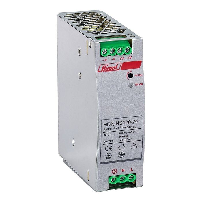 HDK, DIN RAIL, 120W, 24V