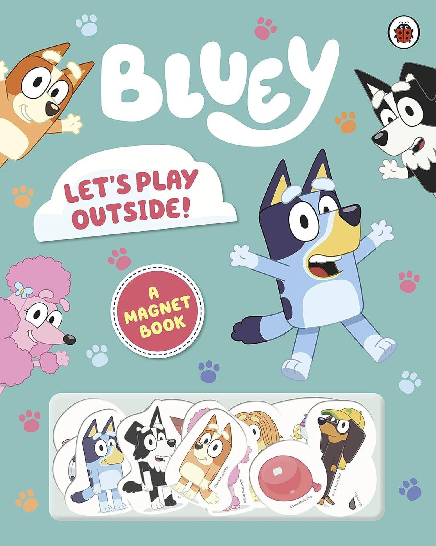 Bluey: Let's Play Outside! Magnet Book