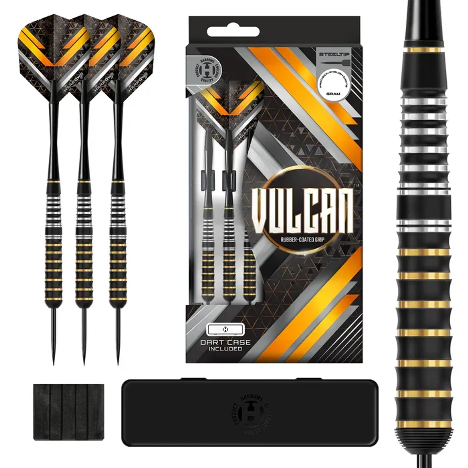 HARROWS Vulcan Steel Tip Darts Brass
