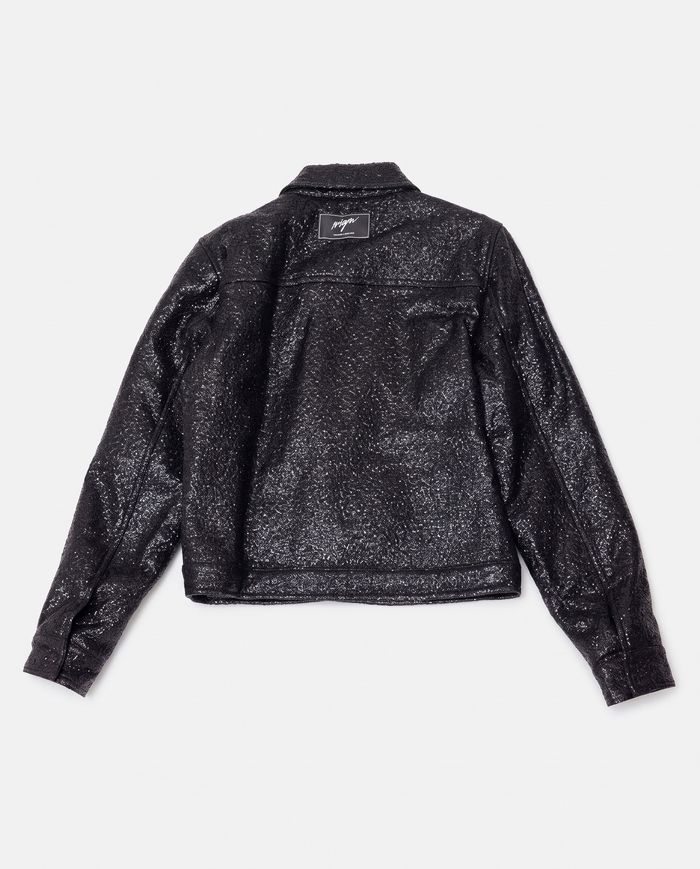 CROPED FABRIC JACKET GIRL