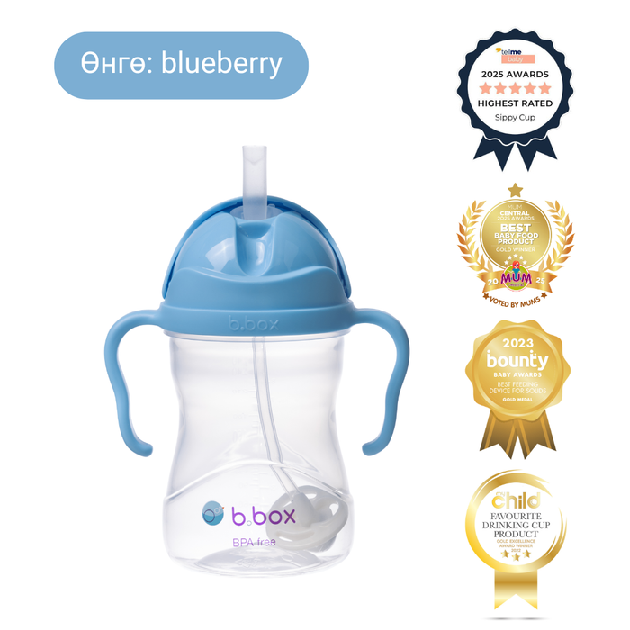 240мл Хүндрүүлэгчтэй усны аяга / Sippy cup - blueberry