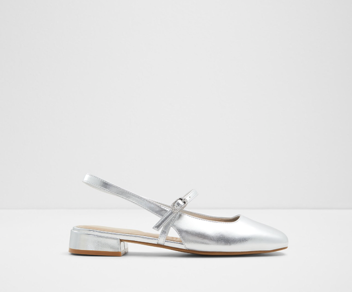 HUGUETTE-40-silver-Ladies Cas Shoes