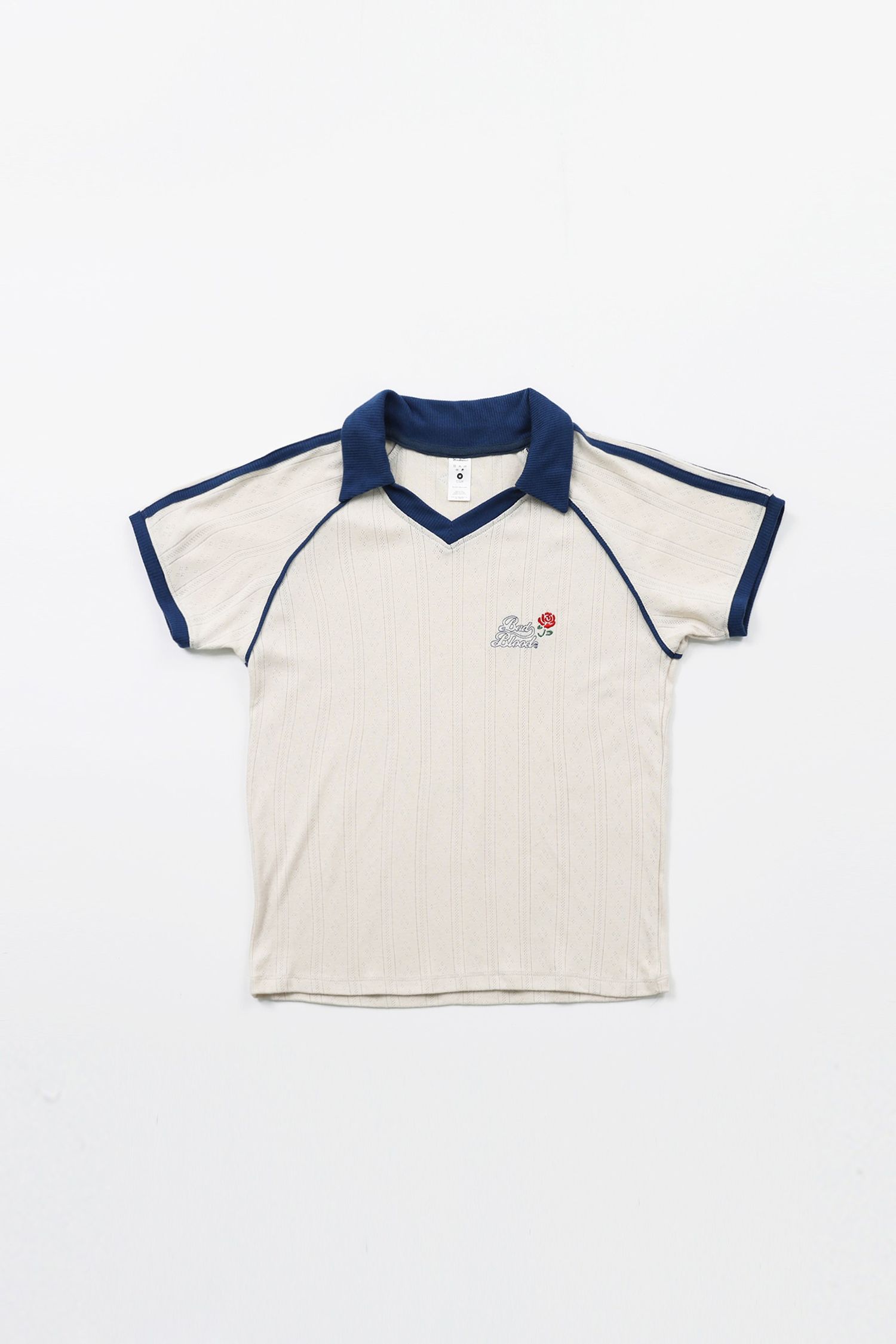 Pointelle Soccer Shirt – Blue