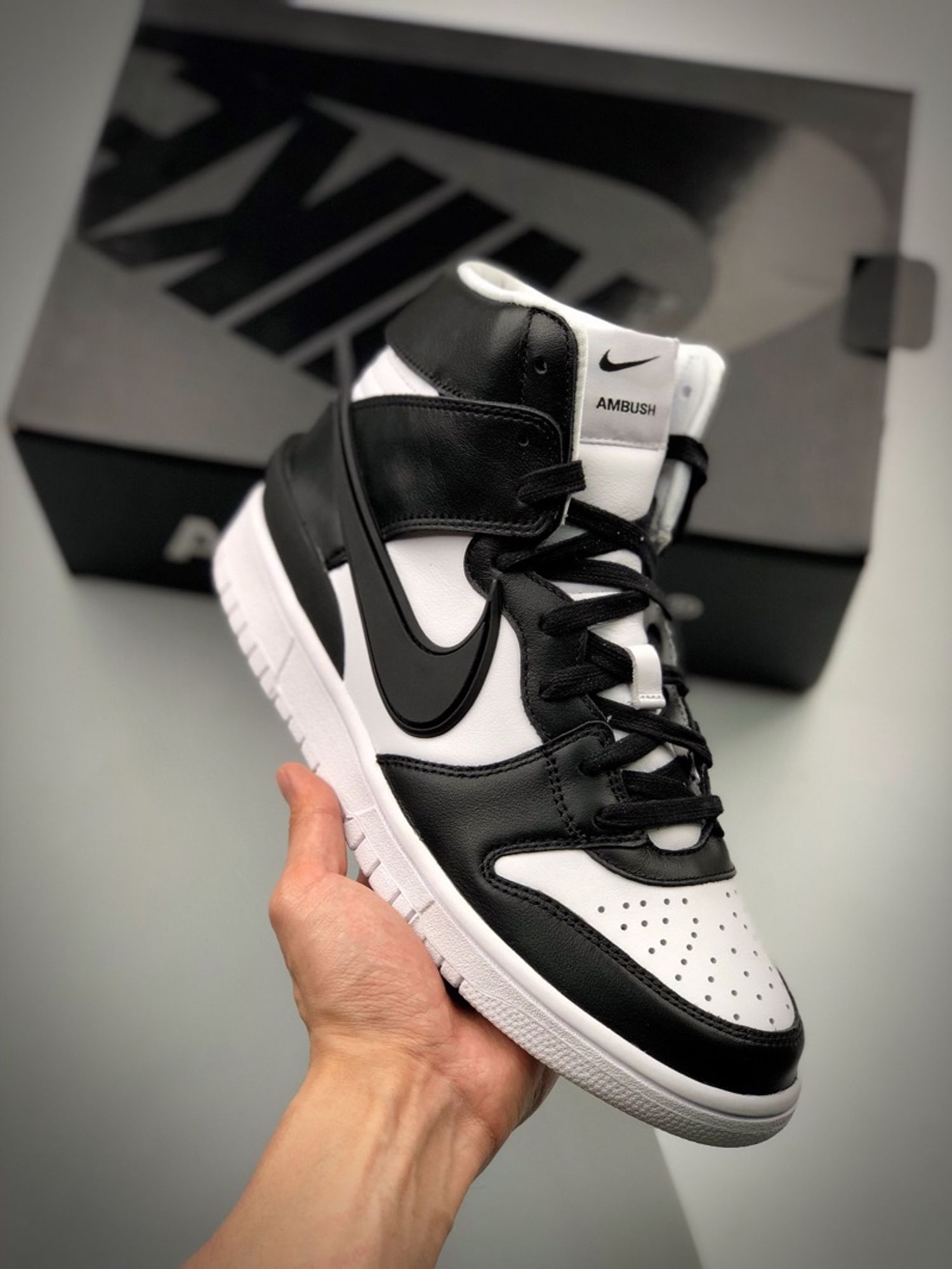 Ambush x Nike SB Dunk High “Black & White”