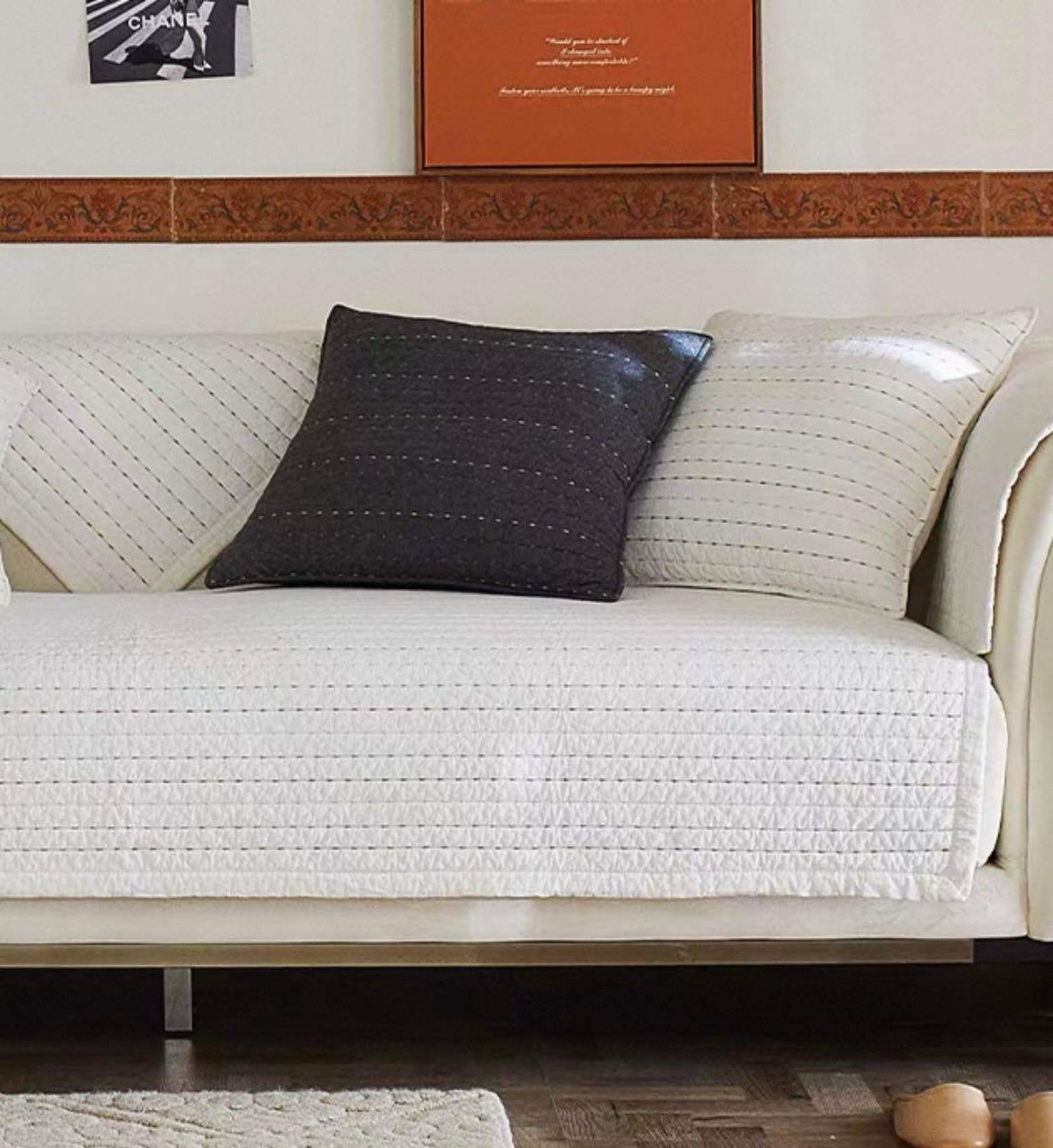 Сайн чанарын цэвэр даавуун ширмэл буйдангийн бүтээлэг