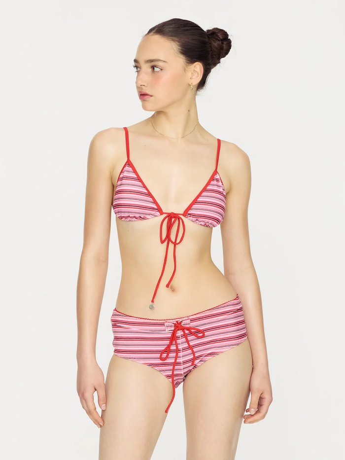 TRIANGLE BIKINI TOP - CHERRY COKE