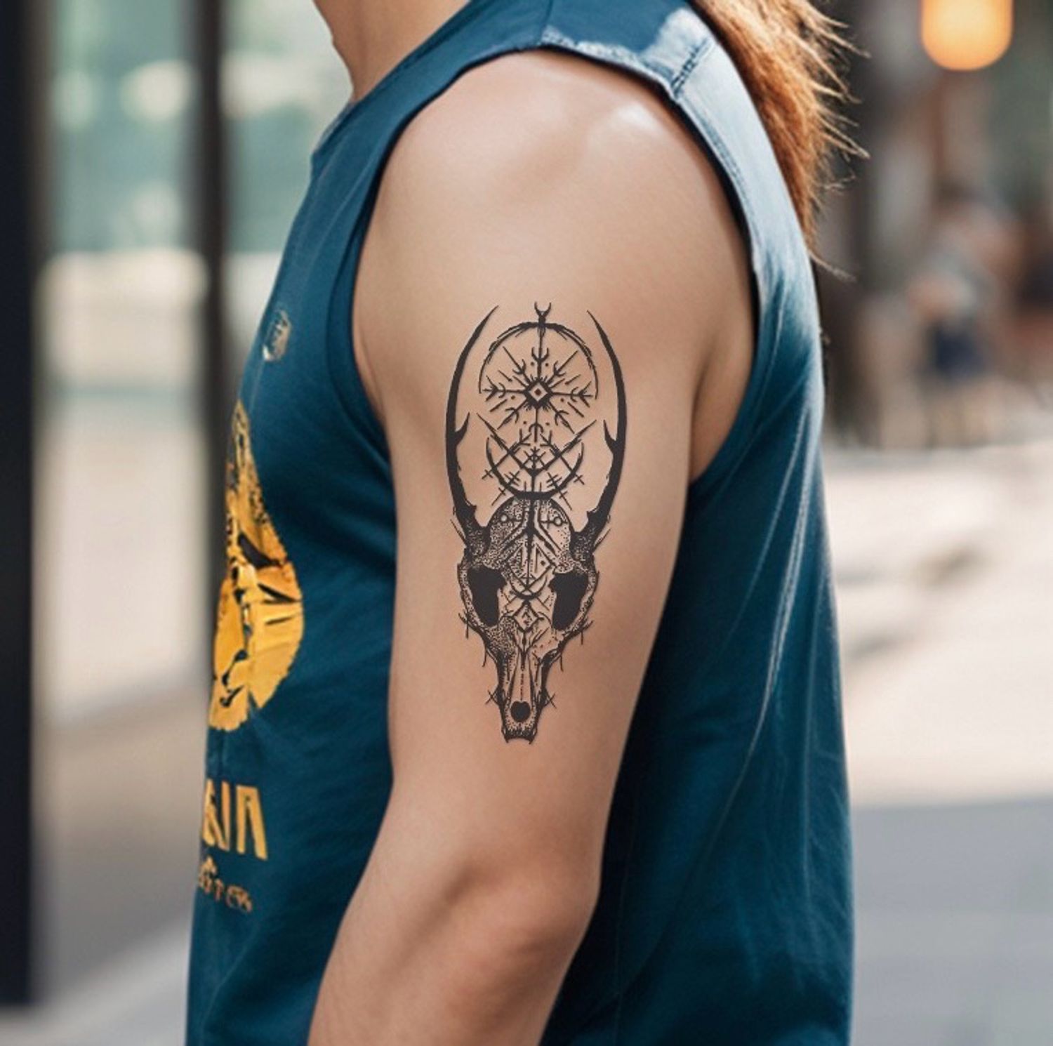 Viking Skull  Гавал Усан шивээс