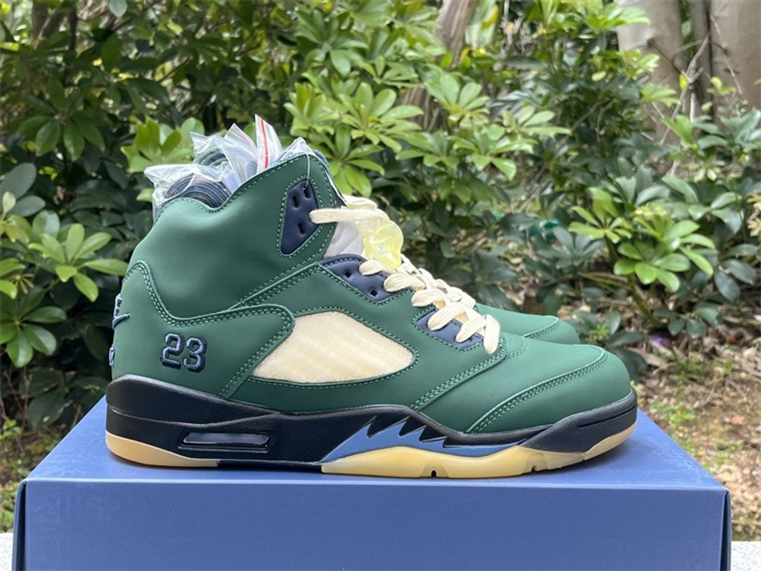 Air Jordan 5 "Navy Green” 