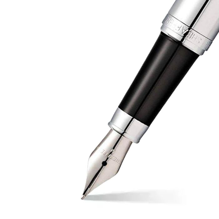 PEN SHEAFFER VFM E9421 POLISHED CHROME WITH CHROME PLATED TRIMS MEDIUM FP