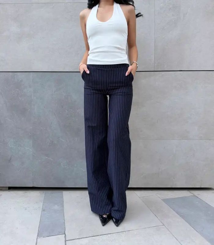 Wide leg pants /navy/