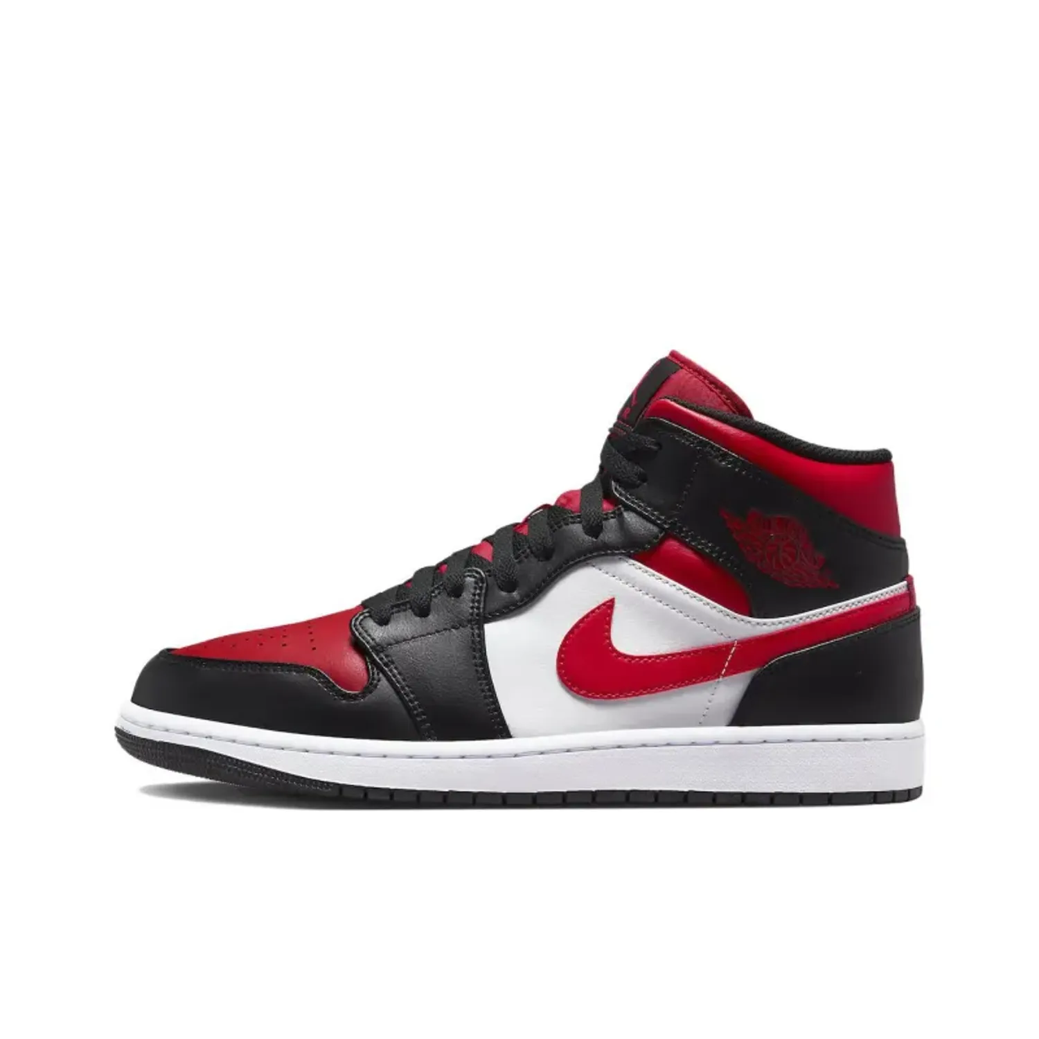 Jordan 1 Mid White Black Red 2022
