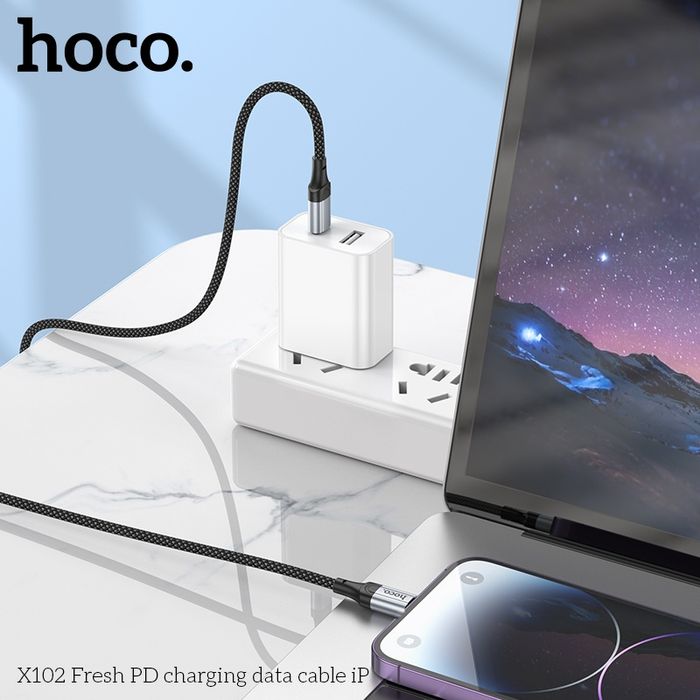 Hoco X102 Fresh Хурдан Цэнэглэгч Кабель (iPhone)
