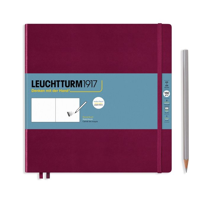 Port Red, Sketchbook Square, 112 pages, 150g/m² paper, plain 