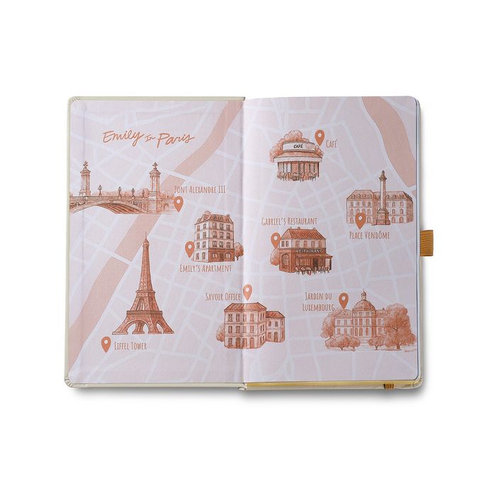 NOTEBOOK SHEAFFER EIP MEDIUM HARD COVER 90GSM INK FRIENDLY PAPER WITH EMBOSSED EIFFEL TOWER BEIGE
