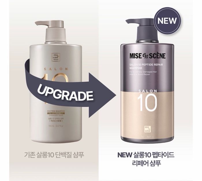 MISE en SCENE SALON10 PEPTIDE REPAIR SHAMPOO &TREATMENT