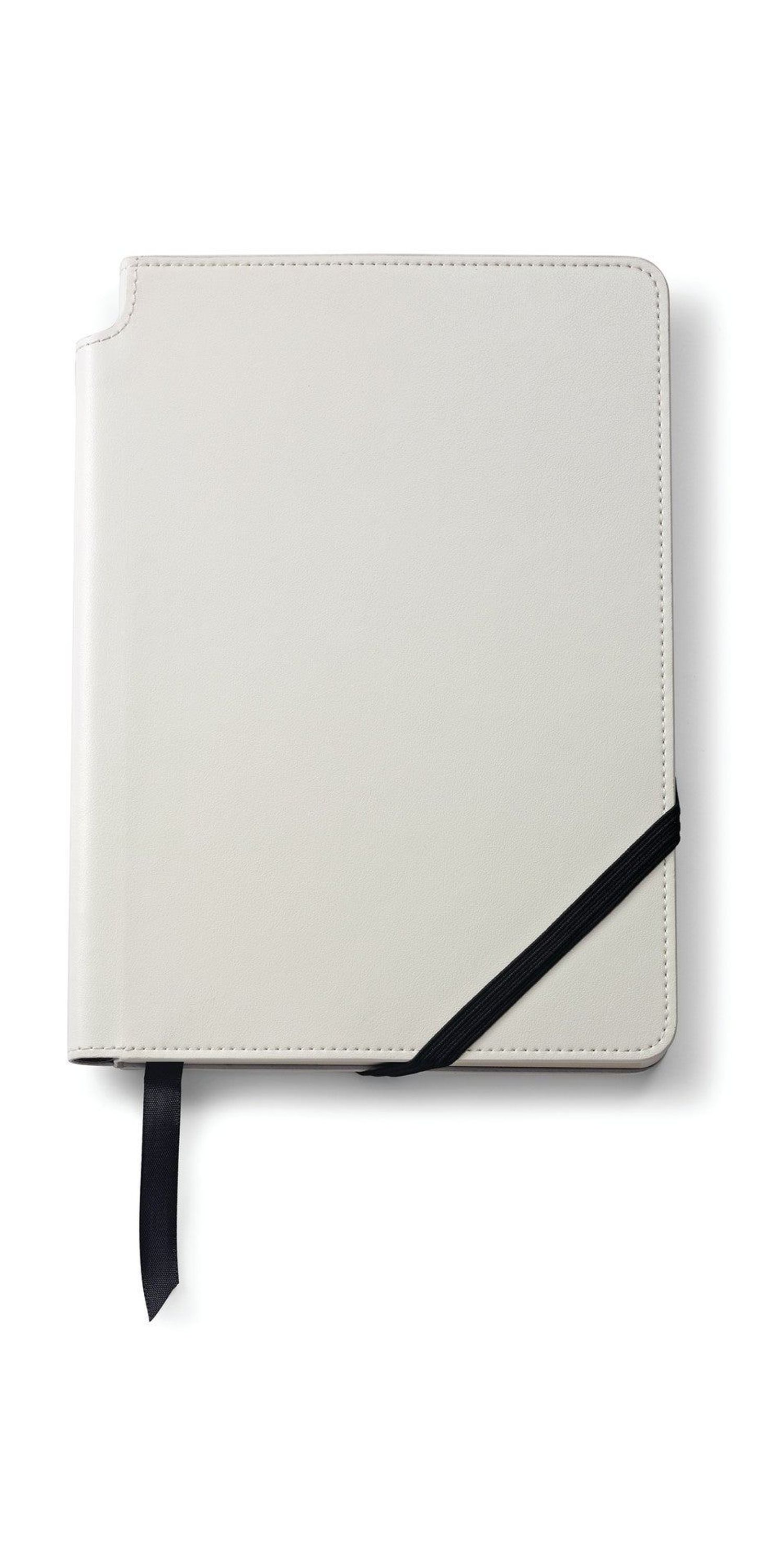 Cross Classic White, Medium, Lined Journal + Empty Pen Slot Gift Set Bundle