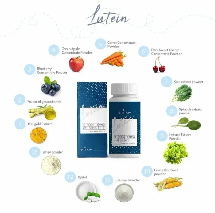 【SKINUA】Korea♡Pure Natural Lutein Care👁️👁️Eye Pill♡