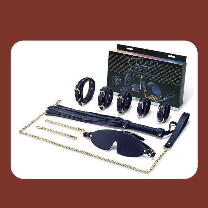 Metal Leather Bed Bondage Kit