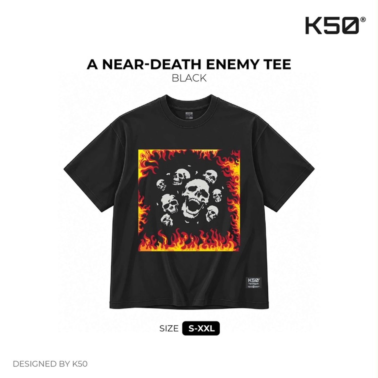 A Near-Death Enemy Tee /Black