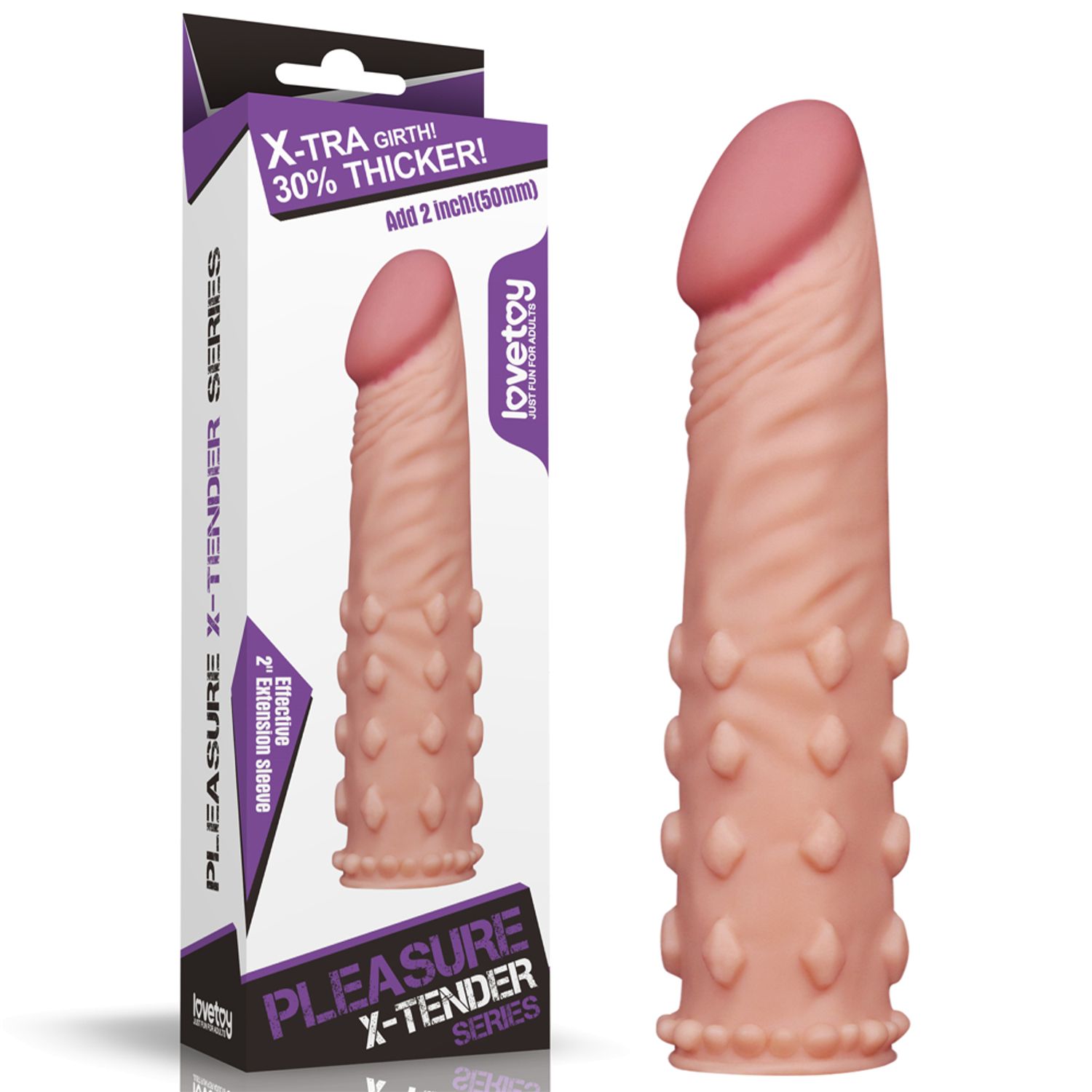 Pleasure X-tender series 2inch/50mm/Flesh