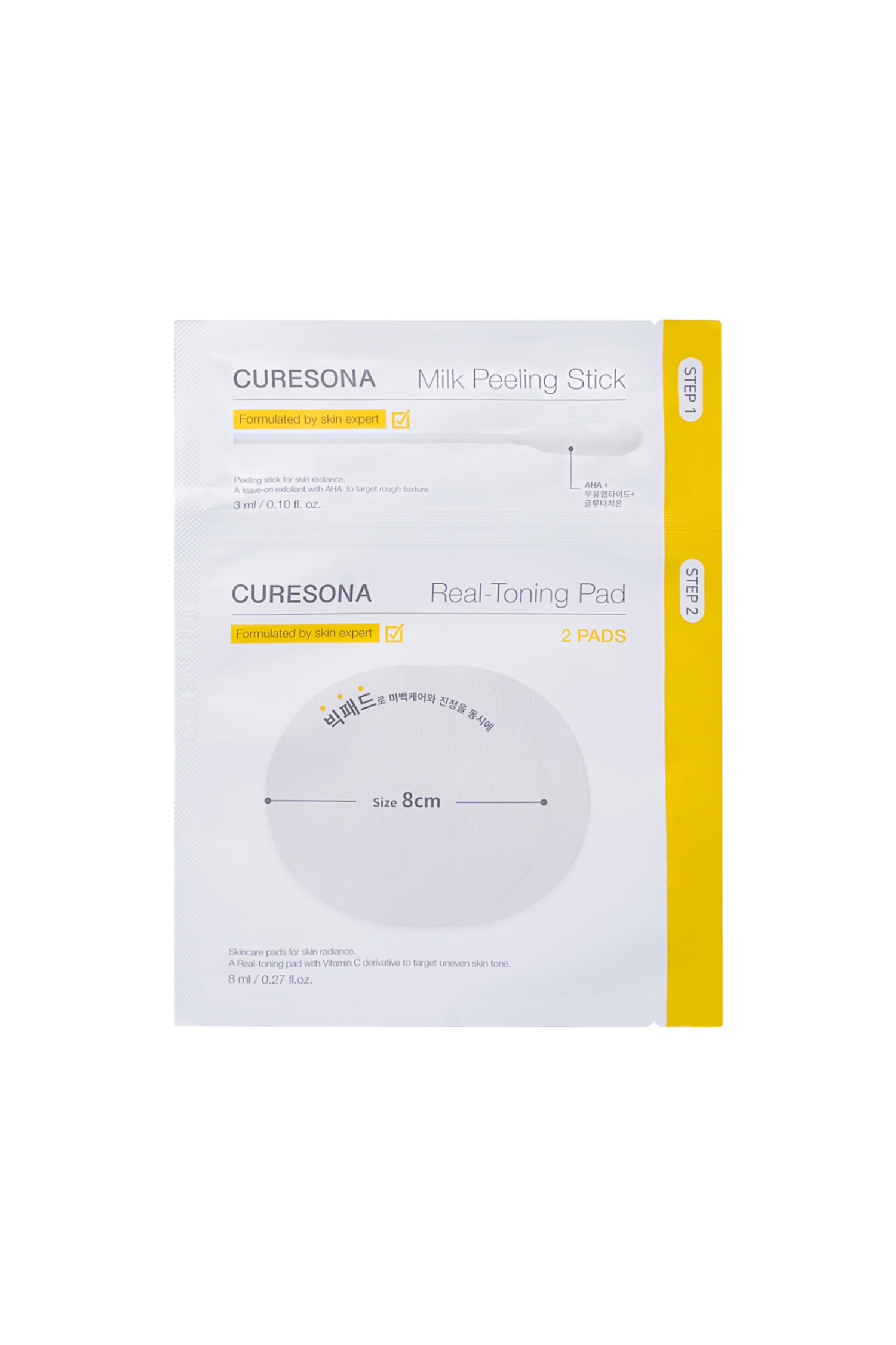 Milk Peeling Stick & Real-Toning Pad