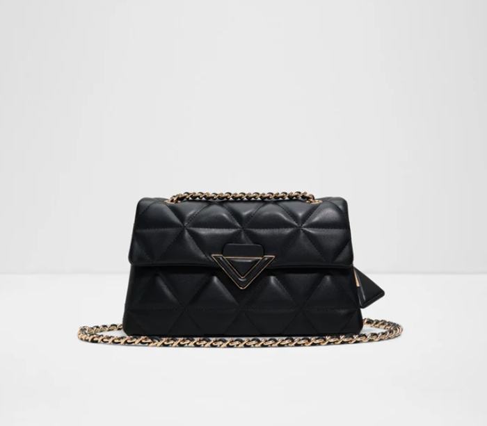 SOFTPUFFQUILT-1-BLACK -Ladies City Handbags